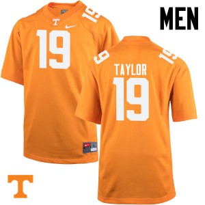 Mens #19 Darrell Taylor Tennessee Volunteers Limited Football Orange Jersey 596623-434