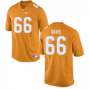 Mens #66 Dayne Davis Tennessee Volunteers Limited Football Orange Jersey 597566-724