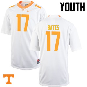 Youth #17 Dillon Bates Tennessee Volunteers Limited Football White Jersey 838323-506
