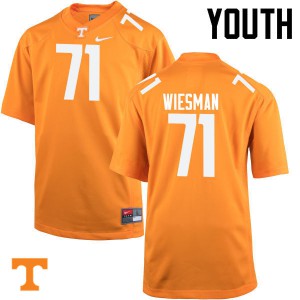 Youth #71 Dylan Wiesman Tennessee Volunteers Limited Football Orange Jersey 130386-129