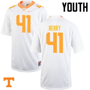 Youth #41 Elliott Berry Tennessee Volunteers Limited Football White Jersey 642504-306