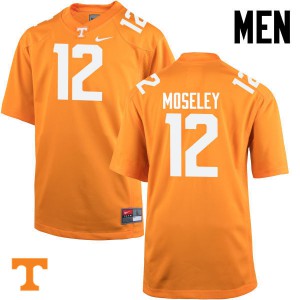 Mens #12 Emmanuel Moseley Tennessee Volunteers Limited Football Orange Jersey 550084-253