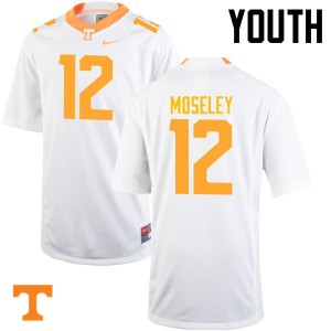 Youth #12 Emmanuel Moseley Tennessee Volunteers Limited Football White Jersey 817002-492