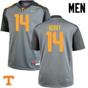 Mens #14 Eric Berry Tennessee Volunteers Limited Football Gray Jersey 183424-137