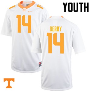 Youth #14 Eric Berry Tennessee Volunteers Limited Football White Jersey 395903-725