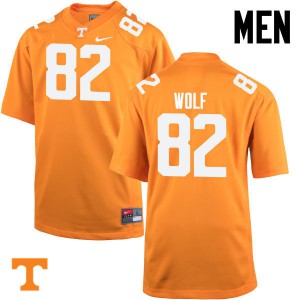 Mens #82 Ethan Wolf Tennessee Volunteers Limited Football Orange Jersey 571844-346