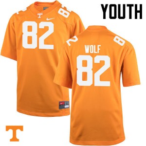 Youth #82 Ethan Wolf Tennessee Volunteers Limited Football Orange Jersey 808557-451