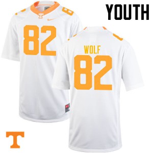 Youth #82 Ethan Wolf Tennessee Volunteers Limited Football White Jersey 398104-312