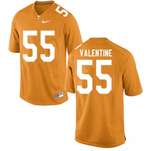 Mens #55 Eunique Valentine Tennessee Volunteers Limited Football Orange Jersey 147140-456