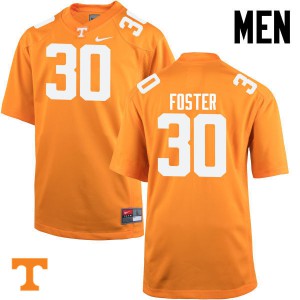 Mens #30 Holden Foster Tennessee Volunteers Limited Football Orange Jersey 123477-154