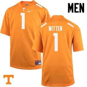 Mens #1 Jason Witten Tennessee Volunteers Limited Football Orange Jersey 673336-933
