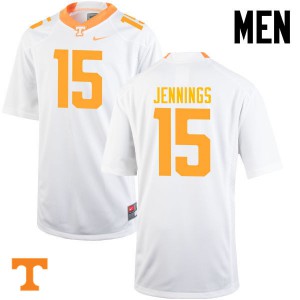 Mens #15 Jauan Jennings Tennessee Volunteers Limited Football White Jersey 698577-387
