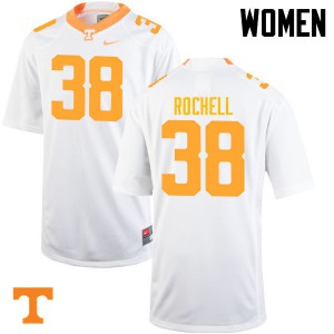 Womens #38 Jaye Rochell Tennessee Volunteers Limited Football White Jersey 119271-141