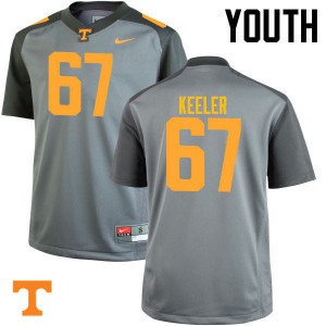 Youth #67 Joe Keeler Tennessee Volunteers Limited Football Gray Jersey 936680-378