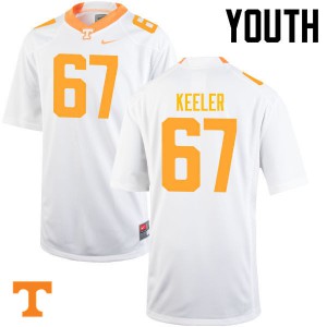 Youth #67 Joe Keeler Tennessee Volunteers Limited Football White Jersey 798917-492