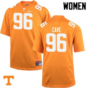 Womens #96 Joey Cave Tennessee Volunteers Limited Football Orange Jersey 463509-857