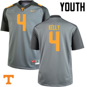 Youth #4 John Kelly Tennessee Volunteers Limited Football Gray Jersey 933478-133