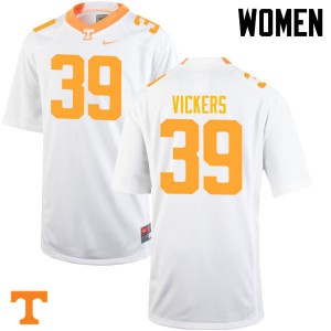 Womens #39 Kendal Vickers Tennessee Volunteers Limited Football White Jersey 659944-742