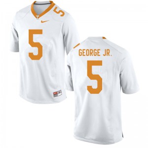 Mens #5 Kenneth George Jr. Tennessee Volunteers Limited Football White Jersey 354302-138