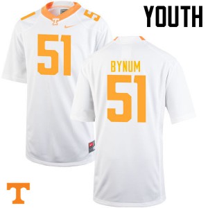 Youth #51 Kenny Bynum Tennessee Volunteers Limited Football White Jersey 364645-390