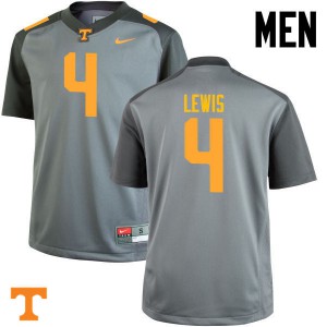 Mens #4 LaTroy Lewis Tennessee Volunteers Limited Football Gray Jersey 511504-594