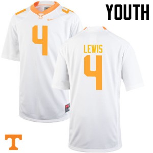 Youth #4 LaTroy Lewis Tennessee Volunteers Limited Football White Jersey 961329-280