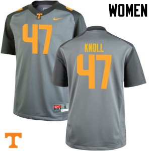 Womens #47 Landon Knoll Tennessee Volunteers Limited Football Gray Jersey 878629-325