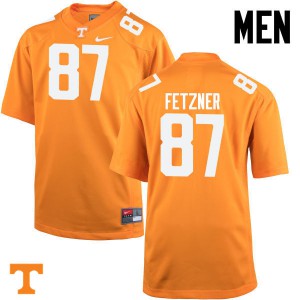 Mens #87 Logan Fetzner Tennessee Volunteers Limited Football Orange Jersey 286772-865