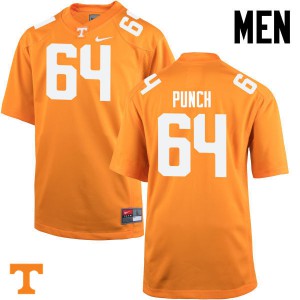 Mens #64 Logan Punch Tennessee Volunteers Limited Football Orange Jersey 145673-867