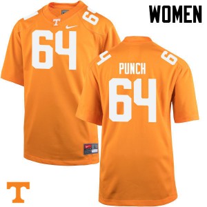 Womens #64 Logan Punch Tennessee Volunteers Limited Football Orange Jersey 705866-401
