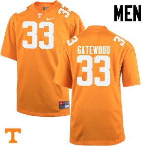 Mens #33 MaLeik Gatewood Tennessee Volunteers Limited Football Orange Jersey 635743-952