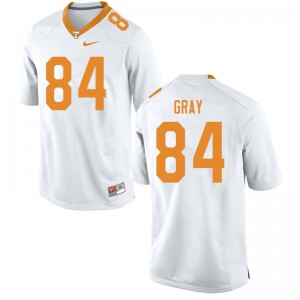 Mens #84 Maleik Gray Tennessee Volunteers Limited Football White Jersey 735563-556