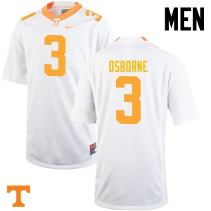 Mens #3 Marquill Osborne Tennessee Volunteers Limited Football White Jersey 785308-651