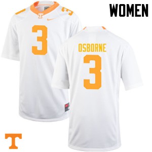 Womens #3 Marquill Osborne Tennessee Volunteers Limited Football White Jersey 972222-286