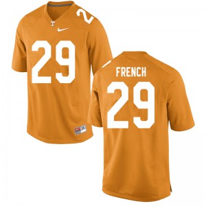Mens #29 Martavius French Tennessee Volunteers Limited Football Orange Jersey 581755-941