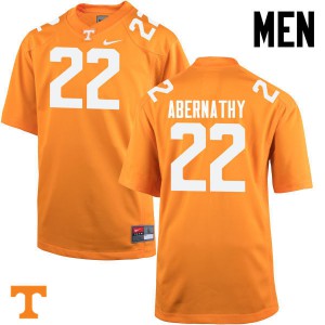 Mens #22 Micah Abernathy Tennessee Volunteers Limited Football Orange Jersey 718967-766