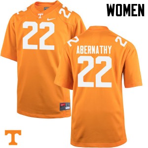 Womens #22 Micah Abernathy Tennessee Volunteers Limited Football Orange Jersey 282632-509