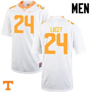 Mens #24 Michael Lacey Tennessee Volunteers Limited Football White Jersey 642110-117
