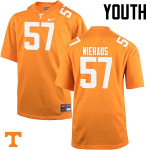 Youth #57 Nathan Niehaus Tennessee Volunteers Limited Football Orange Jersey 866394-819