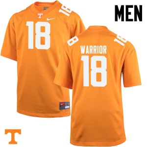 Mens #18 Nigel Warrior Tennessee Volunteers Limited Football Orange Jersey 661675-877