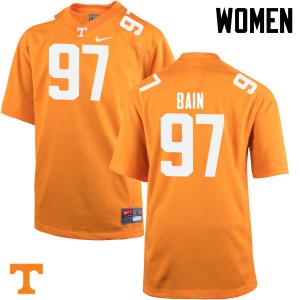 Womens #97 Paul Bain Tennessee Volunteers Limited Football Orange Jersey 303210-344