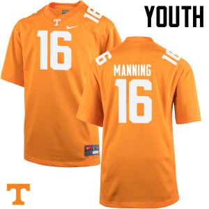 Youth #16 Peyton Manning Tennessee Volunteers Limited Football Orange Jersey 176596-447