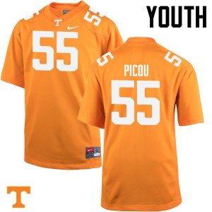 Youth #55 Quay Picou Tennessee Volunteers Limited Football Orange Jersey 252866-166