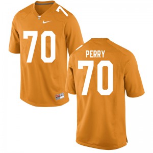 Mens #70 RJ Perry Tennessee Volunteers Limited Football Orange Jersey 804738-154