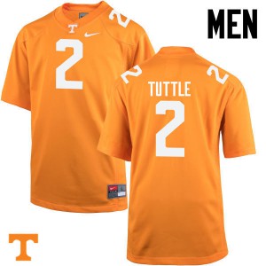 Mens #2 Shy Tuttle Tennessee Volunteers Limited Football Orange Jersey 163192-527