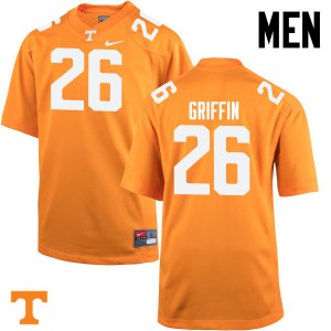 Mens #26 Stephen Griffin Tennessee Volunteers Limited Football Orange Jersey 616878-683