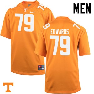 Mens #79 Thomas Edwards Tennessee Volunteers Limited Football Orange Jersey 151176-709