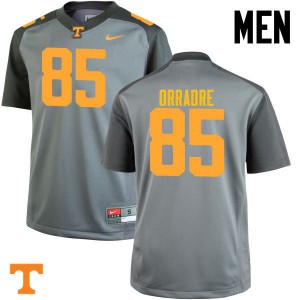 Mens #85 Thomas Orradre Tennessee Volunteers Limited Football Gray Jersey 897937-888