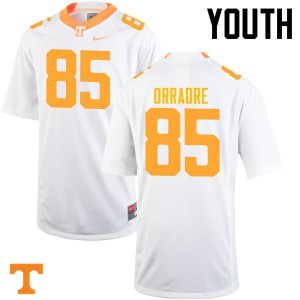 Youth #85 Thomas Orradre Tennessee Volunteers Limited Football White Jersey 820478-958