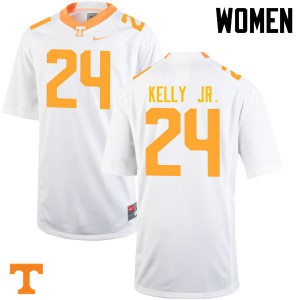 Womens #24 Todd Kelly Jr. Tennessee Volunteers Limited Football White Jersey 332166-426
